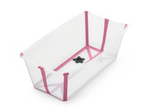 Ванночка складная с термочувствительной пробкой Stokke Flexi Bath Transparent Pink, розовый