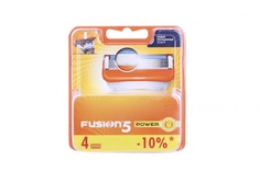 Аксессуар Сменные кассеты Gillette Fusion Power 4 шт 81372246