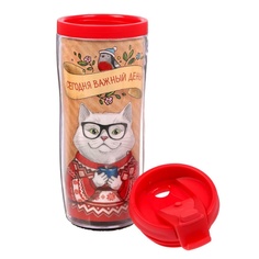 Термокружка СИМА-ЛЕНД Сегодня важный день. Кот 350ml 1869009