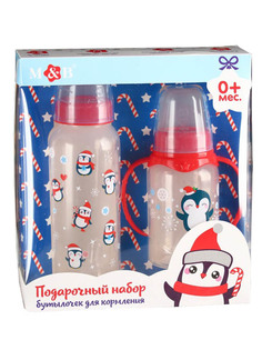 Набор Крошка Я Пингвинята - бутылочки для кормления 250ml + 150ml 4384703