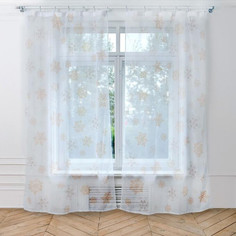 Тюль Этель Снегопад 145x260cm 2шт 4379091