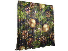 Тюль Тамитекс Новогодняя ночь чудес 147x267cm 2шт 3783140