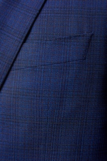 Синий костюм в клетку Canali