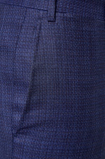 Синий костюм с мелким узором Canali