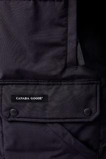 Темно-синяя парка с воротником-стойкой и накладным карманами Canada Goose