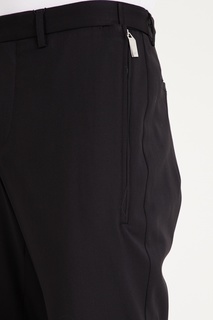 Черные брюки из шерсти Emporio Armani