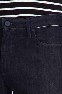 Темно-синие джинсы из хлопка Emporio Armani