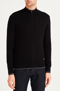 Черный кардиган на молнии Emporio Armani