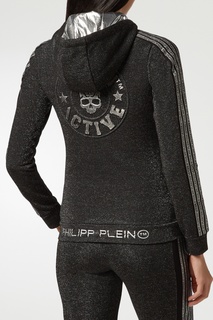 Темно-серая толстовка с люрексом Philipp Plein