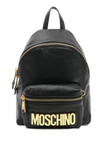 Рюкзак с золотистым логотипом Moschino