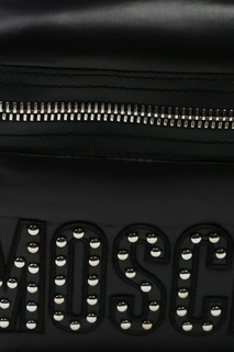 Черный стеганый рюкзак Moschino