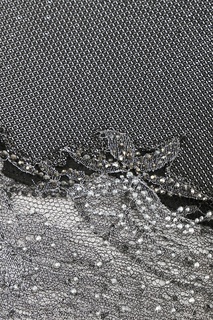Серебристая юбка с кружевной отделкой Ermanno Scervino
