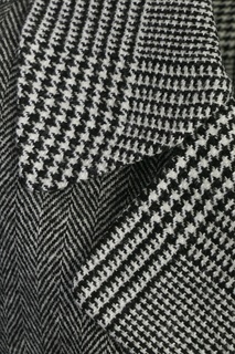 Двубортное пальто с узором «елочка» Ermanno Scervino