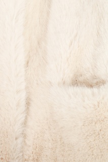 Белая шуба из экомеха Ermanno Scervino