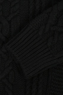 Черный свитер со стразами Ermanno Scervino