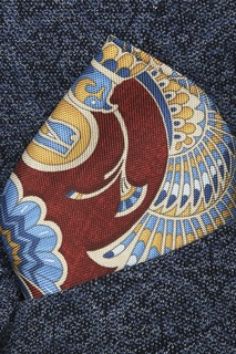 Разноцветный шелковый платок-паше Eton