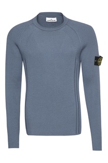 Синий шерстяной джемпер Stone Island