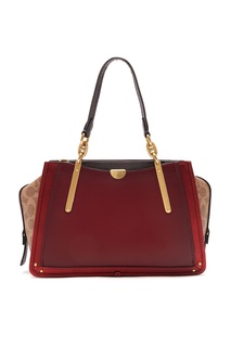 Красная сумка Dreamer с контрастными вставками Coach
