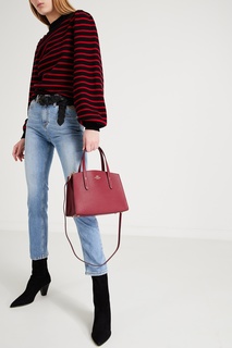 Темно-красная сумка Charlie Carryall Coach