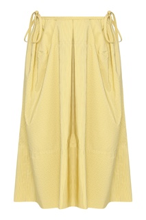 Желтая юбка с карманами Jil Sander