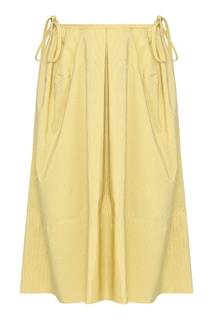Желтая юбка с карманами Jil Sander