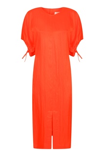 Оранжевое платье с карманами Jil Sander