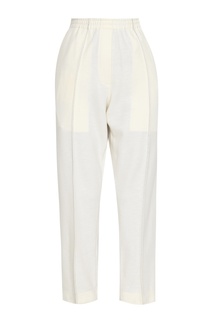 Кремовые шерстяные брюки Jil Sander