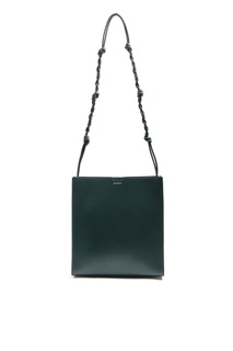 Зеленая сумка с плетеным ремешком Jil Sander