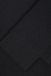 Темно-синее платье из шерстяного трикотажа Jil Sander