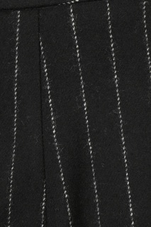 Свободные черные брюки в полоску Ermanno Scervino