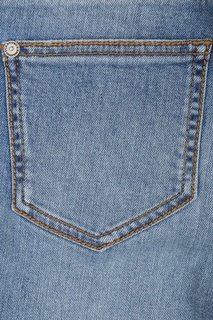 Голубые джинсы-скинни с лампасами Ermanno Scervino