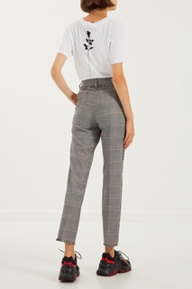 Серые брюки с рельефной отделкой Msgm