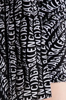 Асимметричное платье Logo Wave Balenciaga
