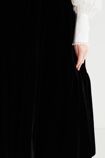 Черная бархатная юбка Abby Cecilie Bahnsen