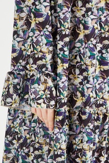 Разноцветное платье с длинным рукавом Venera M.