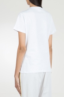 Белая футболка с отделкой Pinko