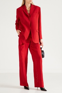 Красные брюки с карманами Jacquemus