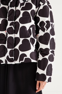 Куртка с принтом сердец Msgm