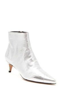 Серебристые переливающиеся ботильоны Durfee Isabel Marant