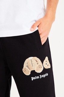 Черные брюки с отделкой Palm Angels