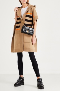 Черная сумка Lola с белым принтом Horseferry Burberry