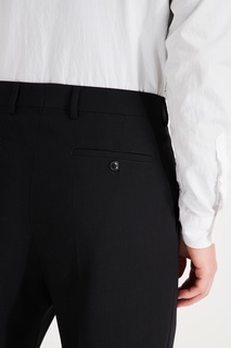 Черные брюки из шерсти Ami