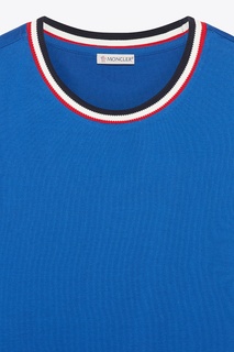 Синяя футболка Moncler