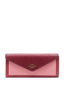 Кожаный кошелек с логотипом Coach