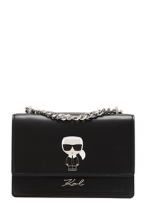 Черная сумка с символом Ikonik Karl Lagerfeld