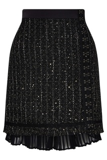 Черная юбка с блестящей отделкой Karl Lagerfeld