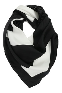 Шелковый черно-белый платок Marina Rinaldi