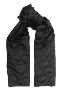 Черный стеганый шарф Marina Rinaldi
