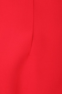 Алые брюки с защипами Moschino