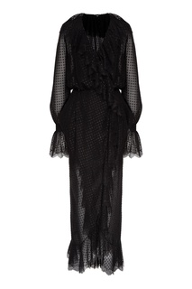 Черное шифоновое платье с гранатом Yana Dress